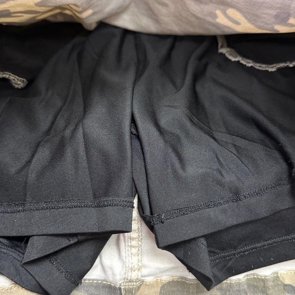 Boston Proper Skort Size 8 Gray Camo Shorts Print Elastic Waist Pockets Stretch - Picture 11 of 11